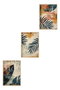 Wallity Huhu468 - Set de 3 Pinturas Decorativas en MDF de 35 x 50 cm